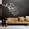 Metal Bird Wall Art, Birds on Branch, Metallic Branches, Metal Tree Branch Wall Art, Metal Wall Art Nature, Metal Wall Art, Metal Wall Decor for Living Room, Wall Hangings (41"x31" | 105x79.5 cm, Black) view 4