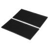 PATIKIL 12" x 6" x 0.4" PVC Bar Mats, 2 Pack Non-Slip Bar Service Cup Mat Countertop Spill Mat for Kitchen Restaurant Bar KTV Counter Barber Station Mat for Hair Salon, Black view 1