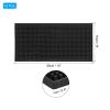 PATIKIL 12" x 6" x 0.4" PVC Bar Mats, 2 Pack Non-Slip Bar Service Cup Mat Countertop Spill Mat for Kitchen Restaurant Bar KTV Counter Barber Station Mat for Hair Salon, Black view 2