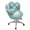 Cute Home Office Desk Chair,Comfy Velvet vanity chair with back,Height Adjustable & Swivel Accent shell chair,For Girls Women,Study Computer Task,Living Room Bedroom(Seat height 13.8-17.8, Blue) view 1