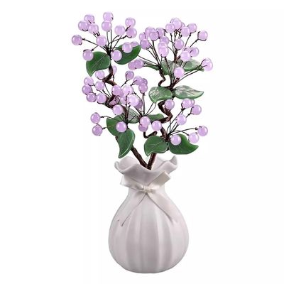 Artificial Bonsai Tree Jade Handicraft Decoration Living Room Porch New Chinese Art Decoration Housewarming Bogu Shelf Gift Office Decoration Bonsai