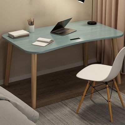 Topjia Computer Home Office Desk with Drawers, Multipurpose Wood Table Computer Workstation Study Writing Table Modern Simple Zero Assembly Without Chair(31.5" L x 16" W x 29" H, Blue)