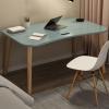 Topjia Computer Home Office Desk with Drawers, Multipurpose Wood Table Computer Workstation Study Writing Table Modern Simple Zero Assembly Without Chair(31.5" L x 16" W x 29" H, Blue) view 1