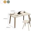 Topjia Computer Home Office Desk with Drawers, Multipurpose Wood Table Computer Workstation Study Writing Table Modern Simple Zero Assembly Without Chair(31.5" L x 16" W x 29" H, White) view 2
