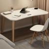 Topjia Computer Home Office Desk with Drawers, Multipurpose Wood Table Computer Workstation Study Writing Table Modern Simple Zero Assembly Without Chair(31.5" L x 16" W x 29" H, White) view 3