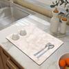 Hixingo Coffee Mat Hide Stain Rubber Backed Absorbent Marble Pattern Dish Drying Mats for Kitchen Counter, Diatomaceous Non-Slip Drying Mat (11.8x15.8,Marble Pattern 1) view 1