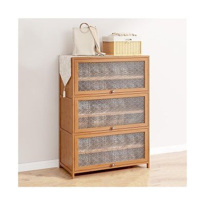 Adjustable Shoe Organizer Multi-layer Shoe Cabinet with Flip-up Doors, Free Standing Adjustable Shoe Rack Organizer for Closets Hallways Bedrooms Entryways Shoe Storage Organizer ( Color : 7-Layers 80