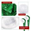 Geyoga 4 Pieces Christmas Santa Hats Xmas Shiny Sequin Santa Hats for Adults Long Christmas Cap Women Men Party Supplies(Dark Green) view 2