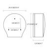 Paper Towel Dispensers Wall-Mounted Paper Towel Dispenser Waterproof Lockable Hand Towel Dispenser Large Capacity Commercial Paper Towel Holders Fashion view 2