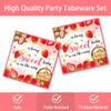169pcs Strawberry Baby Shower Deorations Berry Sweet Plates Napkins Cups Tablecloths A Berry Sweet Baby is On The Way Paper Tableware Set Strawberry Party Supplies Serves 24 Guests view 4