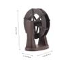 BESPORTBLE Waterwheel Landscaping Zen Buddha Water Fountain Buddha Fountain Fengshui Indoor Desk Waterwheel Design Water Inscense Waterfall Mini Wheel Rockery Plastic Tool view 2
