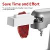 Meat Tenderizer Attachment Compatible with KitchenAid and Cuisinart Stand Mixers, Meat Tenderizer with Stainless Steel Gears, Tenderize Meat More Smoothly and Cooking Effortless, White view 2