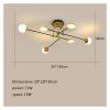 LED Modern Chandelier Lamp, Modern LED Chandelier Compatible with Living Room Dining Kitchen Bedroom Black Gold Frame Suspended Ceiling Pendant Lamp Indoor Lighting,Modern LED Chandelier ,pendant view 2
