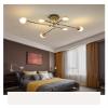 LED Modern Chandelier Lamp, Modern LED Chandelier Compatible with Living Room Dining Kitchen Bedroom Black Gold Frame Suspended Ceiling Pendant Lamp Indoor Lighting,Modern LED Chandelier ,pendant view 3
