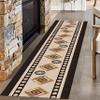 LHOMKCV Indoor Runner Rug,2.6x10ft, Boho Moroccan Traditional Rug for Kitchen Floor Cover Foldable Mat Washable Floor Mat for Indoor Entrance Hallway,Bedroom Living Room view 3