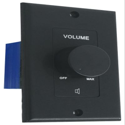 Rockville VOL70200 Black 200W 70V/100V Zone Volume Controller Box, 1-Gang