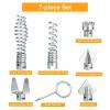 7X Cutter Set Drain Cleaner Plumbing Snake Cable Auger Clog Sewer Unblocker Tool view 4
