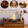 Altar Meditation Table with Drawer Storage, Wiccan Altar Table, Puja Table Bamboo Shrine Table for Buddhist/Tea Home Spiritual Small Space Oriental Decor, Relax Buddhist Table Tea Table (Size : Mediu view 3