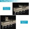 50~600cm Aluminium Curtain Track Rails Ceiling Or Wall Mount Curtain Track System, With Sturdy Bearing Wheel, Can Hang Heavy-duty Luxury Curtains, Room Divider Shower Curtain Rods view 2