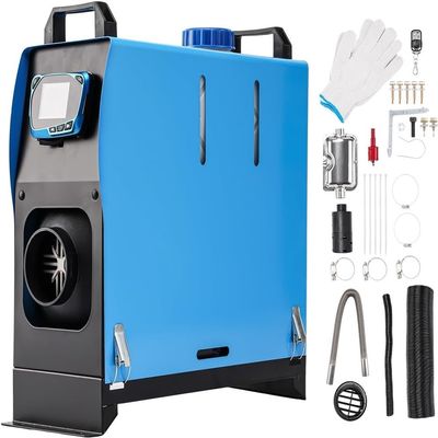 CHIPEL Diesel Air Heater 5KW 5000W Parking Heater Kit All in One Diesel Night Heater with LCD Switch & Remote Control for RV Truck, Bus, Boat, Touring Car, Caravans, Motorhomes (Color : Blue)