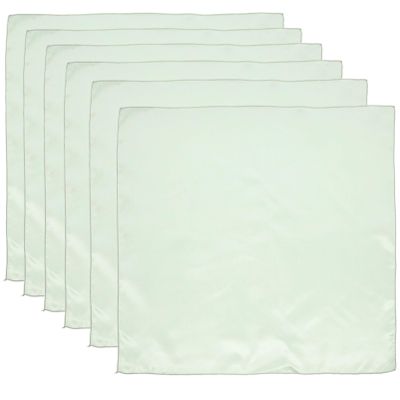 STOBAZA 6 Pcs Satin Napkins Square Dinner Napkins Weddings Party Napkin Soft Table Napkins for Restaurant Weddings Party Dinner Decoration