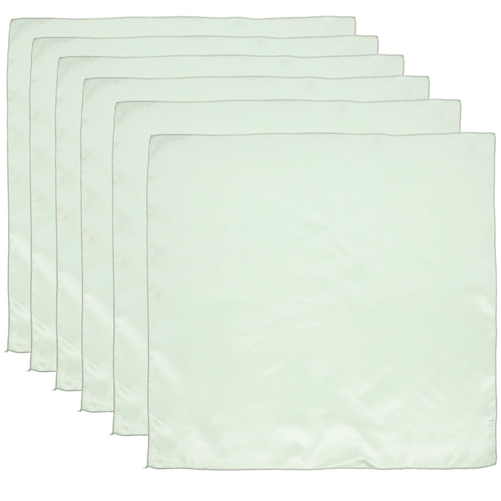 STOBAZA 6 Pcs Satin Napkins Square Dinner Napkins Weddings Party Napkin Soft Table Napkins for Restaurant Weddings Party Dinner Decoration