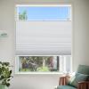 MiLin Top Down Bottom Up Cellular Blinds for Windows Cordless Cellular Shades Honeycomb Design Blinds & Shades Room Darkening for Home, Bathroom, Office (Blackout - White, 74" W x 60" H) view 1