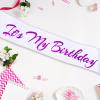 Novaflare It's My Birthday Sash, Purple Letter White Birthday Sash for Women or Girls Bday Party Supplies, Gifts for Bday Party Favors view 4
