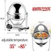 Stainless Steel Chafing Dishes, Chafers and Buffet Warmers, 6L Roll-Top Chafing Dishes Food Warmer for Buffet Banquets Wedding or Party, 49x49x46cm view 2