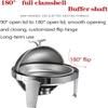Stainless Steel Chafing Dishes, Chafers and Buffet Warmers, 6L Roll-Top Chafing Dishes Food Warmer for Buffet Banquets Wedding or Party, 49x49x46cm view 3