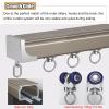 Ceiling Curtain Track, Sliding Door Aluminum Curtain Track with Silent Wheels, 3-20ft long Ceiling or Wall Mount Rails for Hospital/Theater, Privacy Partition Drapes Rail System ( Color : Wall Mount , view 4