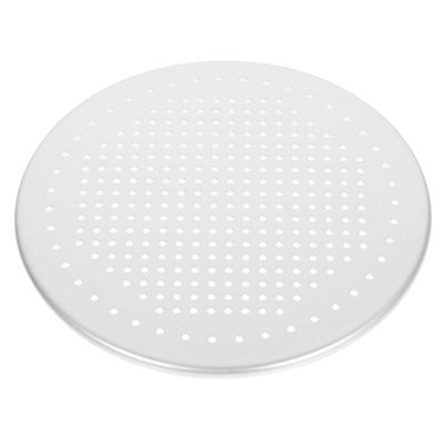 Amosfun Perforated Pizza Baking Tray Nonstick Round Pizza Pan for Home Kitchen for Cakes and Steamed Buns