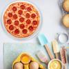 Amosfun Perforated Pizza Baking Tray Nonstick Round Pizza Pan for Home Kitchen for Cakes and Steamed Buns view 4