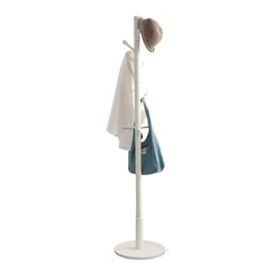 RUTAVM Coat Rack Free Standing Coat Rack with 10 Hooks and Round Base Wood Clothes Hanger Stand Easy Assembly Home Decoration (Color : A, Size : 176 * 39cm)