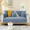 Huierxun Thick Fuzzy Sherpa Fleece Sofa Cover Super Soft Plush Sectional Couch Cover Anti-Slip Sofa Slipcovers Furniture Protector for Dogs Cats Pet (Blue,36"x82") view 2