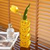 Creative Smiling Face Ceramic Vase Decoration Modern Simple Home Living Room Flower Arrangement Dried Flower Porch Decoration view 3