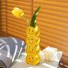 Creative Smiling Face Ceramic Vase Decoration Modern Simple Home Living Room Flower Arrangement Dried Flower Porch Decoration view 4
