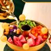 Tyenaza Chinese Charcoal Hotpot, Portable Charcoal Hot Pot Stainless Steel Small Dry Ice Pot One Person Milk Tea Hot Pot, Picnic Stove for Kitchen Picnic (Gold) view 3