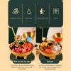 Tyenaza Chinese Charcoal Hotpot, Portable Charcoal Hot Pot Stainless Steel Small Dry Ice Pot One Person Milk Tea Hot Pot, Picnic Stove for Kitchen Picnic (Gold) view 4