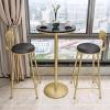 Black Marble Bars Tables Counter Height 75cm/95cm/105cm - Cocktail Table Bar Furniture for Home Kitchen Breakfast Dining,Pub,Coffee Shop,Apartment (Size : Height 105cm) view 2