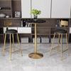 Black Marble Bars Tables Counter Height 75cm/95cm/105cm - Cocktail Table Bar Furniture for Home Kitchen Breakfast Dining,Pub,Coffee Shop,Apartment (Size : Height 105cm) view 4
