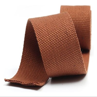 Xzeit Webbing Strap 25mm, Cotton Canvas Upholstery Webbing Straps for Bags Making Luggage DIY Accessories(Color:Red, Size : 25MM x 5Yards) (Color : Bruin, Size : 25MM x 20Yards)
