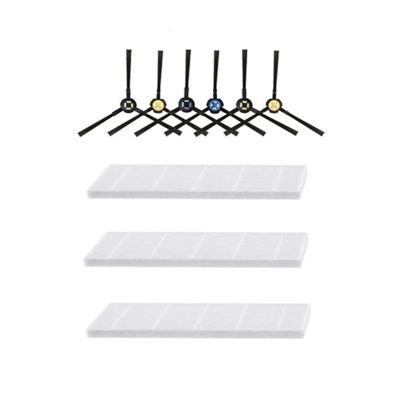 ZeAda Robotic Vacuum Cleaner Parts Accessories Replacement,Vacuum Cleaner HEPA Filter Side Brush,Compatible for ILIFE B5 Max (Color : Set 1)