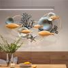 CunTo Metal Wall Art School of Fish Wall Art Modern Metal Art Work Decor Metal Fish Decor Nautical Style Wall Decor for Home Bedroom Office view 1
