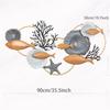 CunTo Metal Wall Art School of Fish Wall Art Modern Metal Art Work Decor Metal Fish Decor Nautical Style Wall Decor for Home Bedroom Office view 2