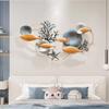 CunTo Metal Wall Art School of Fish Wall Art Modern Metal Art Work Decor Metal Fish Decor Nautical Style Wall Decor for Home Bedroom Office view 4