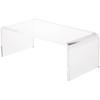 Plymor Clear Acrylic Rectangular Display Riser, 3" H x 8" W x 4" D (1/4" Thick), Pack of 12 view 1