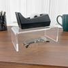 Plymor Clear Acrylic Rectangular Display Riser, 3" H x 8" W x 4" D (1/4" Thick), Pack of 12 view 2