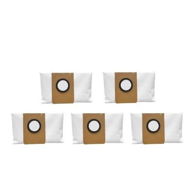Compatible for Ecovacs, Compatible for Deebot X1 Omni X1 Turbo T10 Omni T10 Turbo dust Bag Parts Robot Vacuum Cleaner Garbage Bag Replaceable Accessories (Color : 5bags)