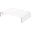 Plymor 2" H x 10" W x 6" D Clear Acrylic Rectangular Display Riser (3 Pack) view 1
